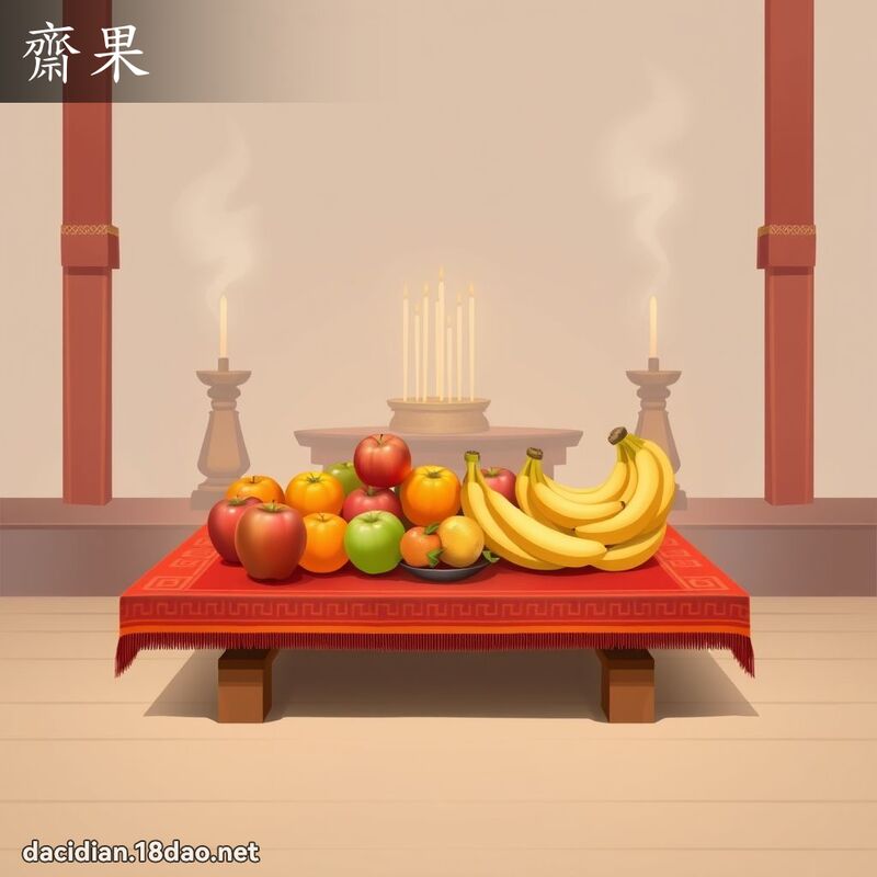 斋果 - 国语大辞典配图