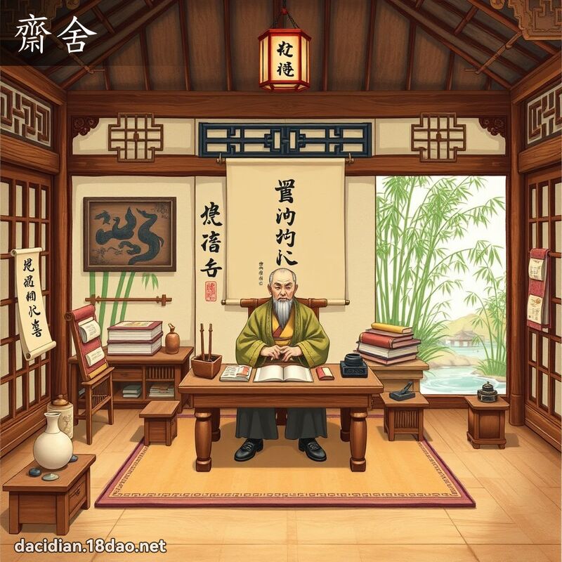 齋舍 - 國語大辭典配圖