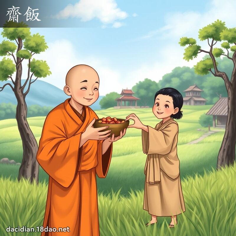 齋飯 - 國語大辭典配圖