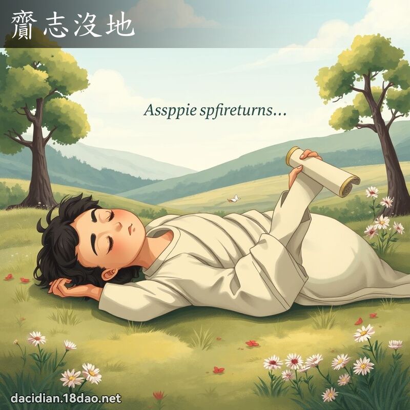 齎志沒地 - 國語大辭典配圖
