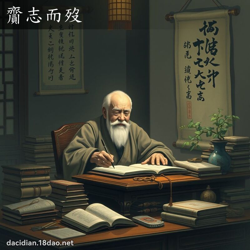齎志而歿 - 国语大辞典配图