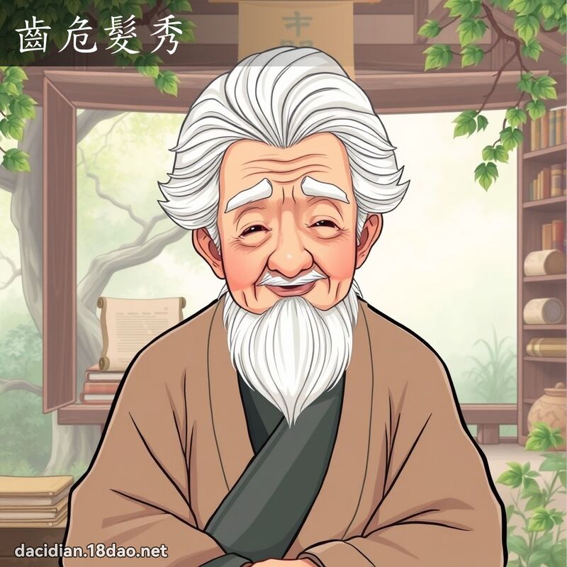 齒危髮秀 - 國語大辭典配圖