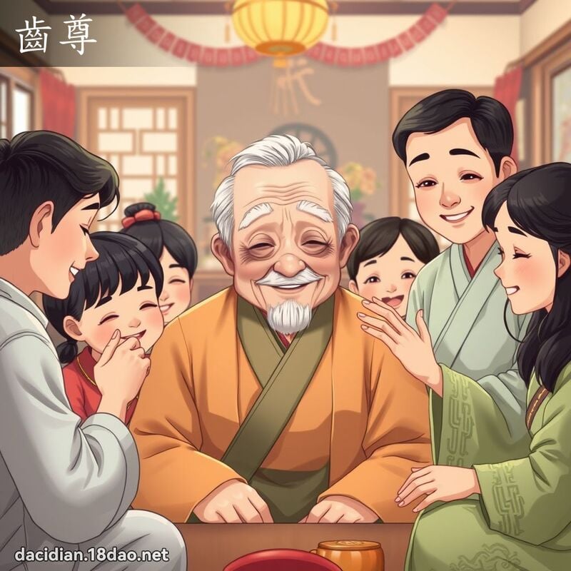 齒尊 - 國語大辭典配圖