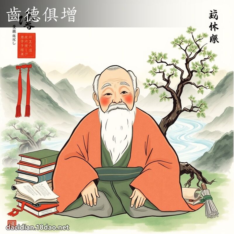 齒德俱增 - 國語大辭典配圖