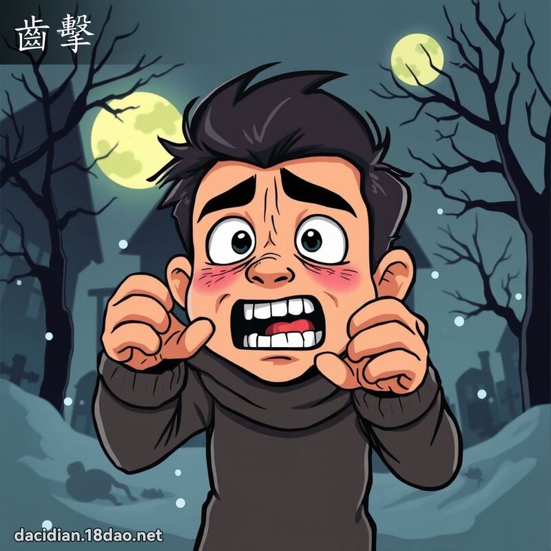 齿击 - 国语大辞典配图