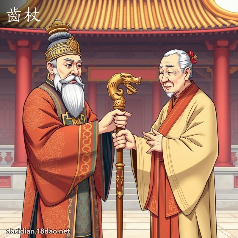 齒杖 - 國語大辭典配圖