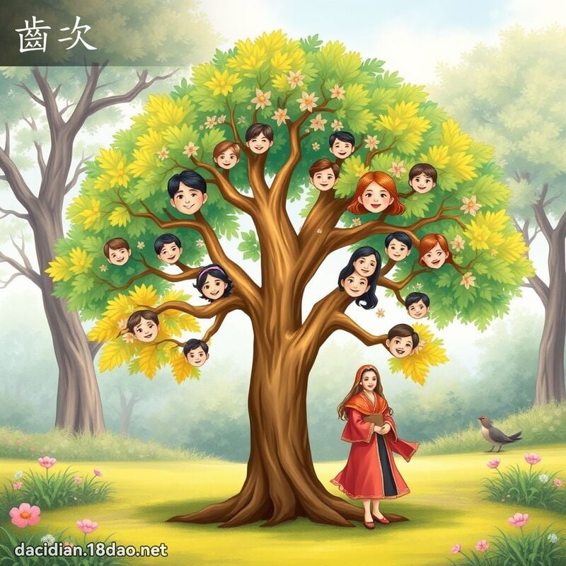 齿次 - 国语大辞典配图