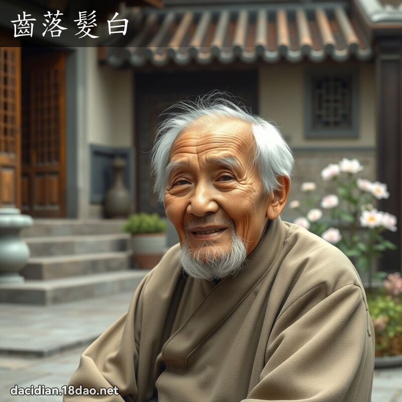 齿落发白 - 国语大辞典配图