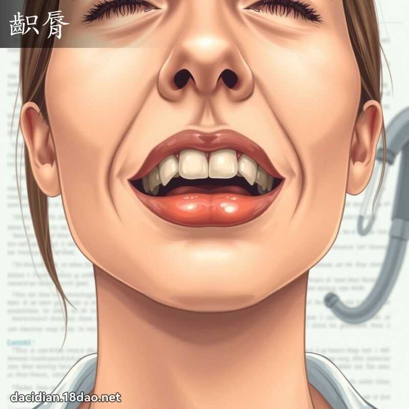 齞脣 - 国语大辞典配图