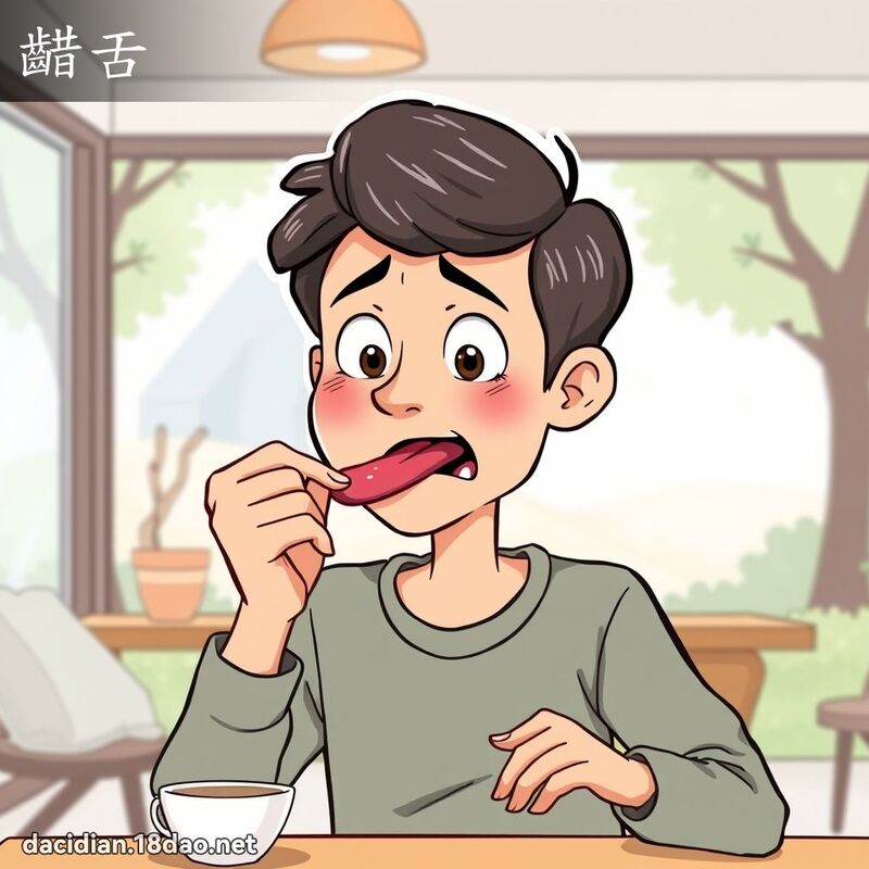 齰舌 - 国语大辞典配图