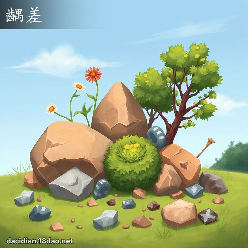 齵差 - 国语大辞典配图
