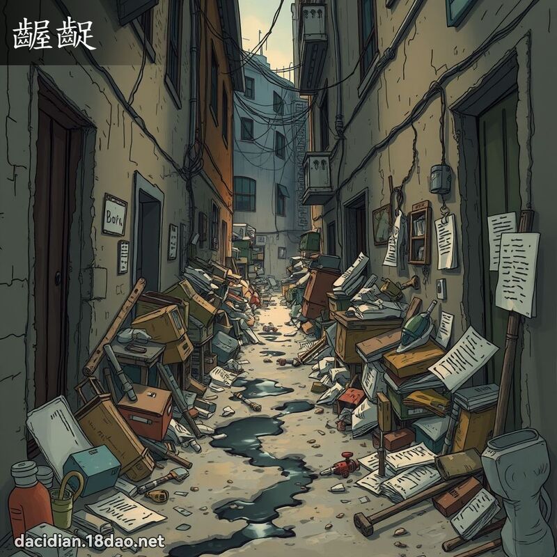 齷齪 - 國語大辭典配圖