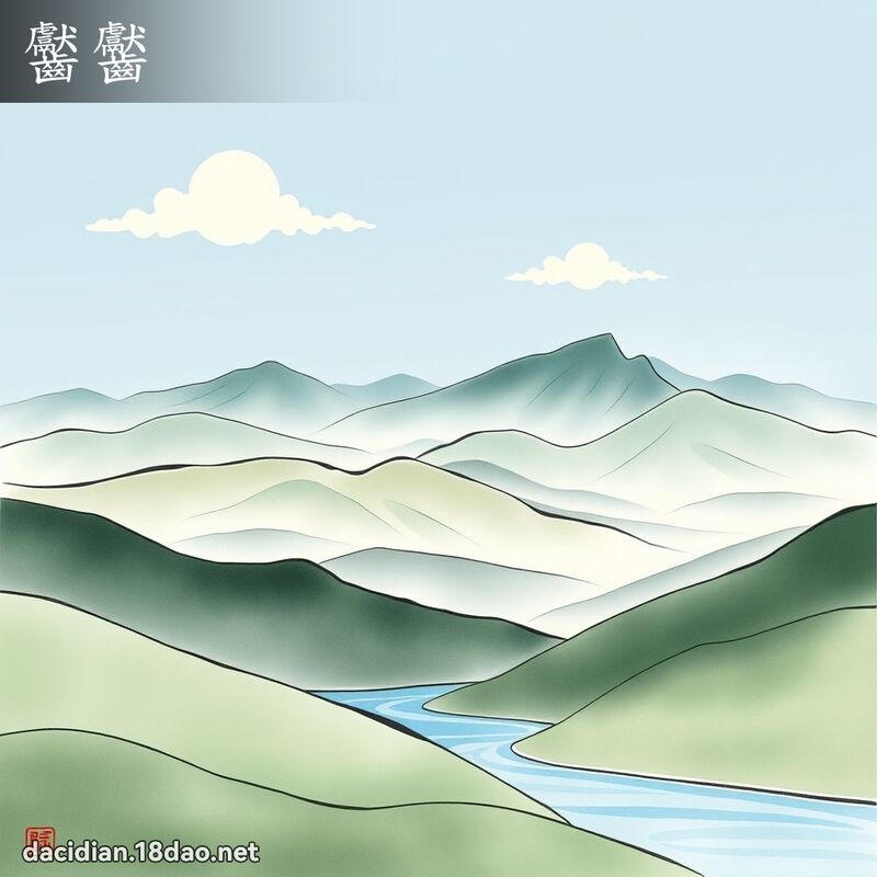 齾齾 - 國語大辭典配圖
