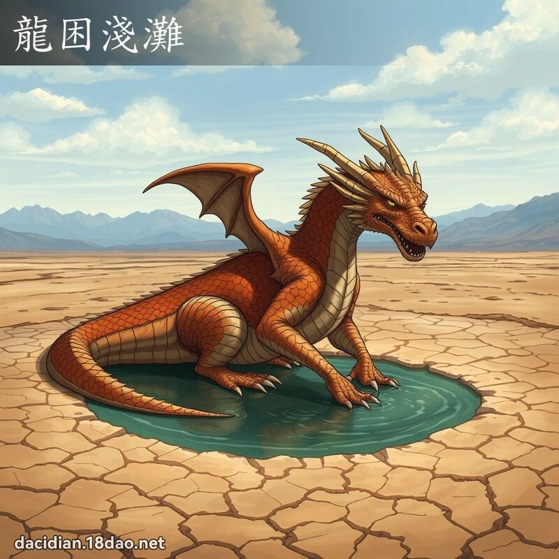 龍困淺灘 - 國語大辭典配圖