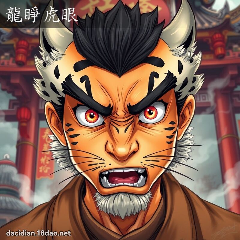 龍睜虎眼 - 國語大辭典配圖