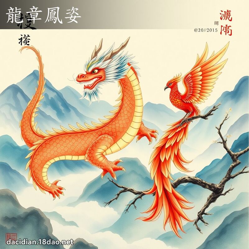 龍章鳳姿 - 國語大辭典配圖