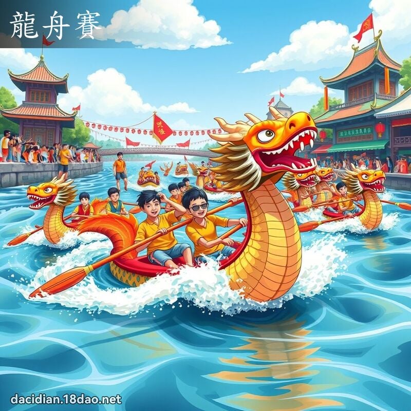 龙舟赛 - 国语大辞典配图