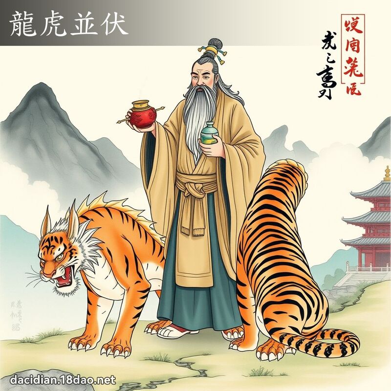 龍虎並伏 - 國語大辭典配圖