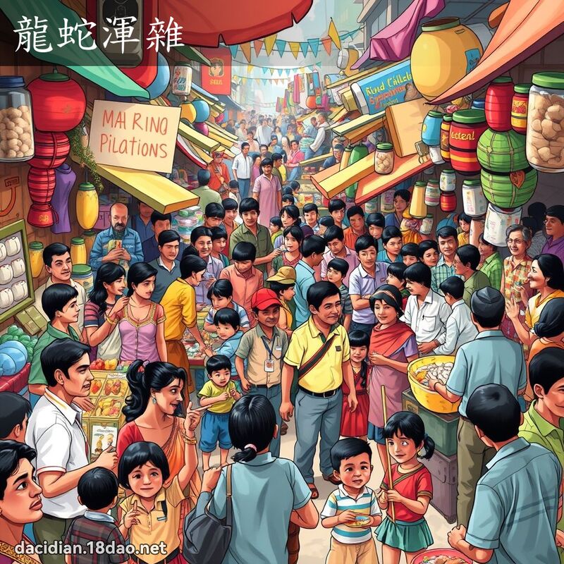 龙蛇浑杂 - 国语大辞典配图