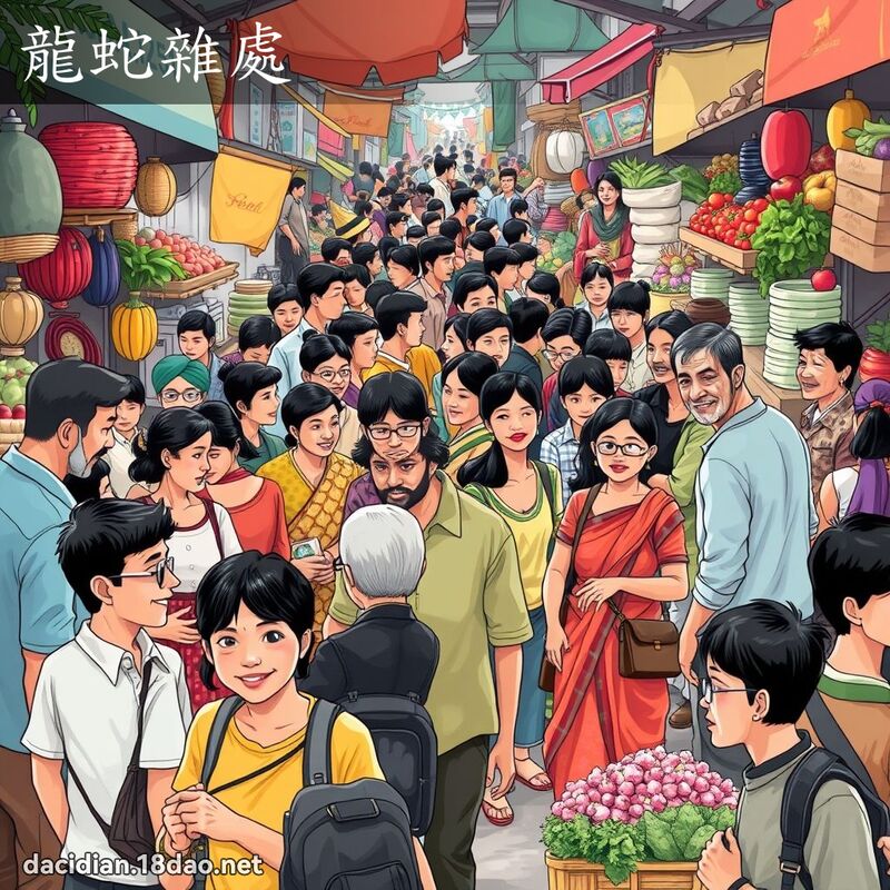 龙蛇杂处 - 国语大辞典配图
