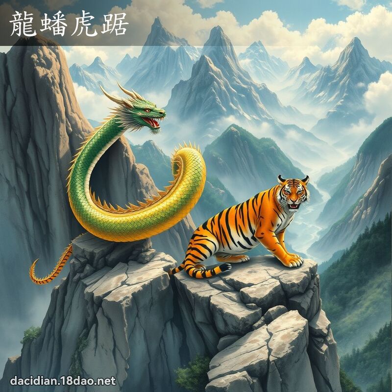 龍蟠虎踞 - 國語大辭典配圖