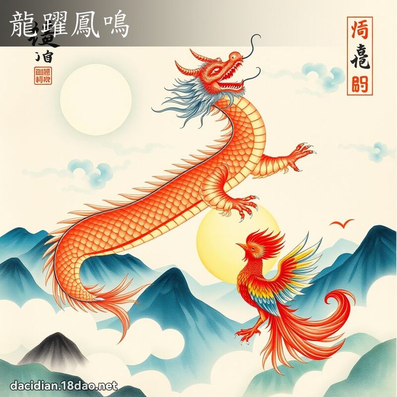龍躍鳳鳴 - 國語大辭典配圖