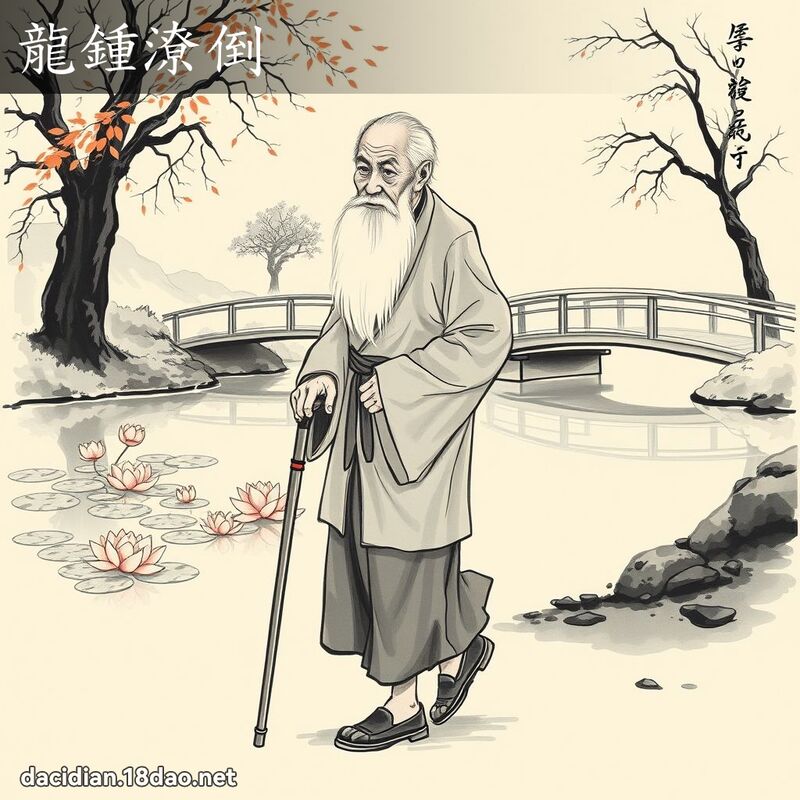龍鍾潦倒 - 國語大辭典配圖