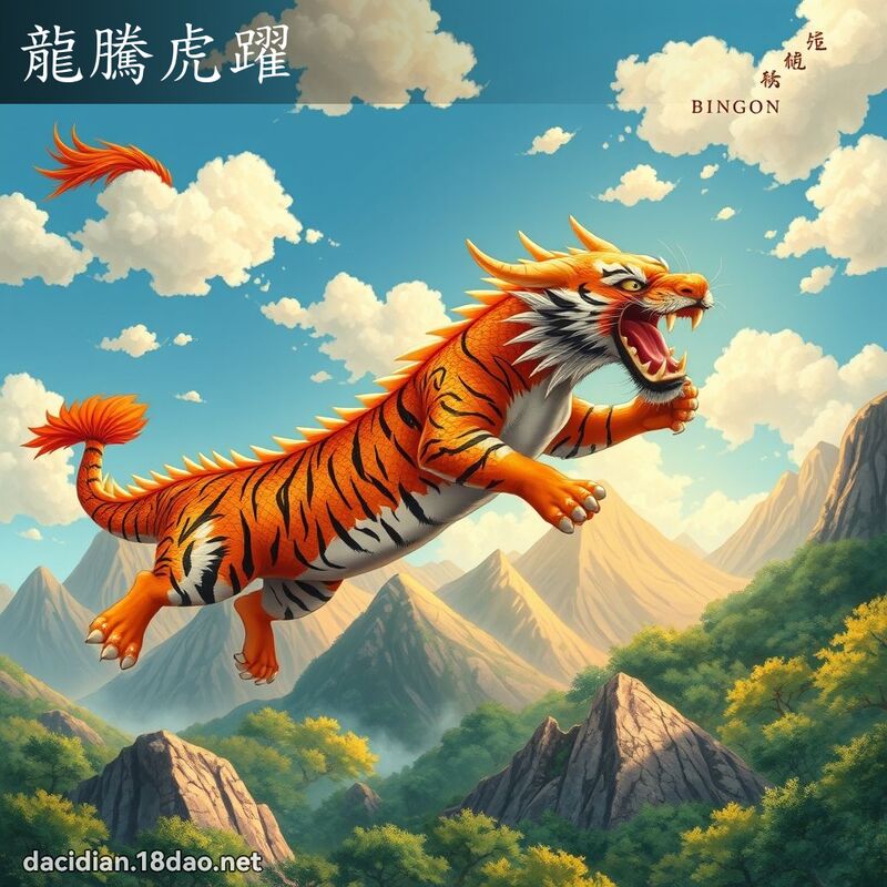 龍騰虎躍 - 國語大辭典配圖