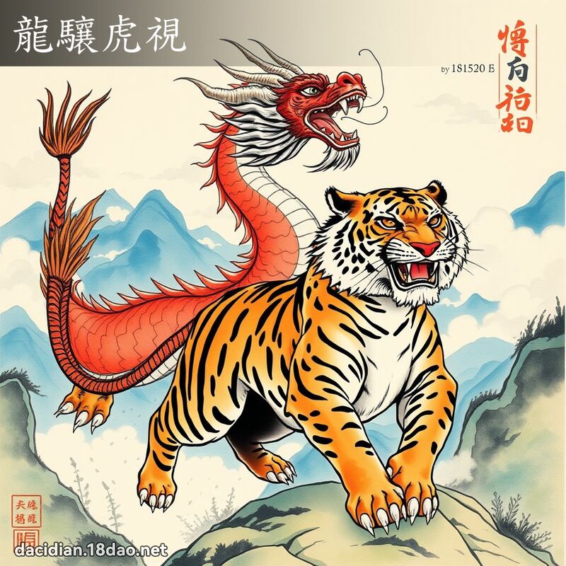 龍驤虎視 - 國語大辭典配圖