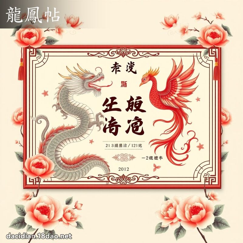 龍鳳帖 - 國語大辭典配圖