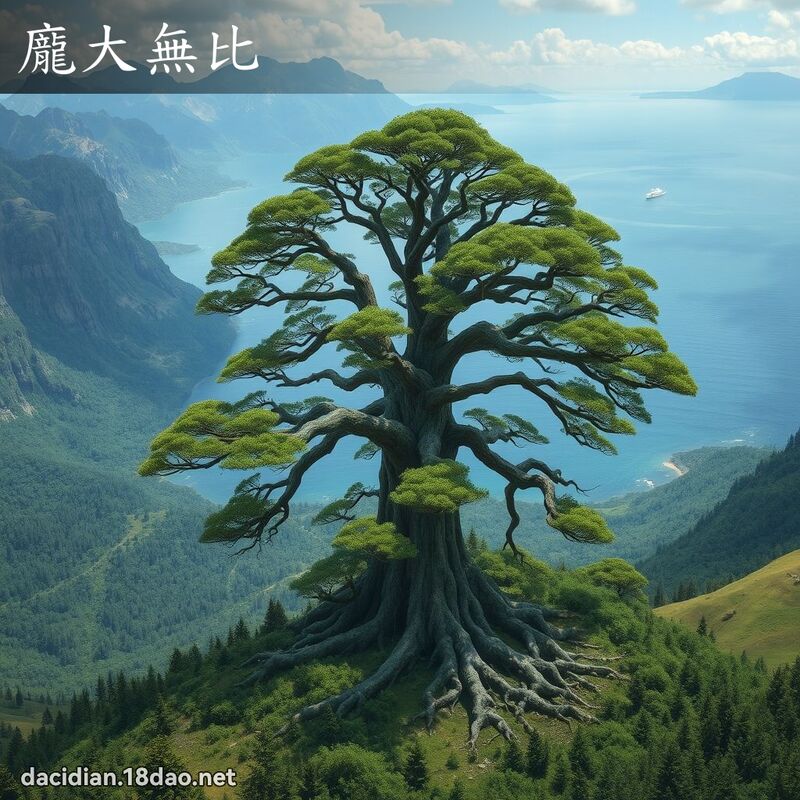 龐大無比 - 國語大辭典配圖
