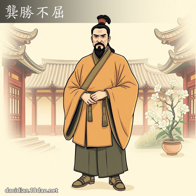 龔勝不屈 - 國語大辭典配圖