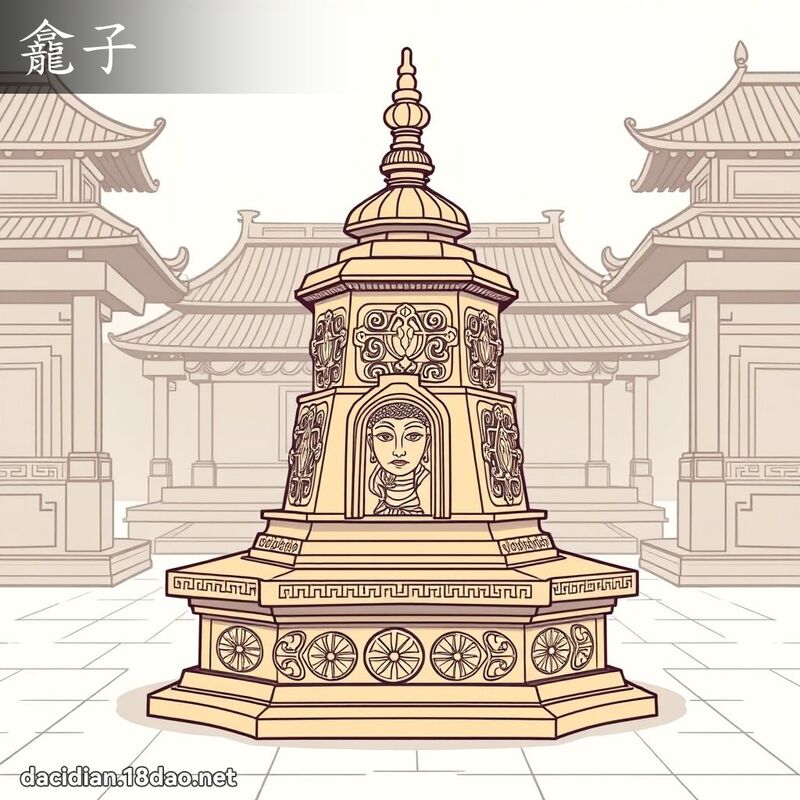 龕子 - 国语大辞典配图
