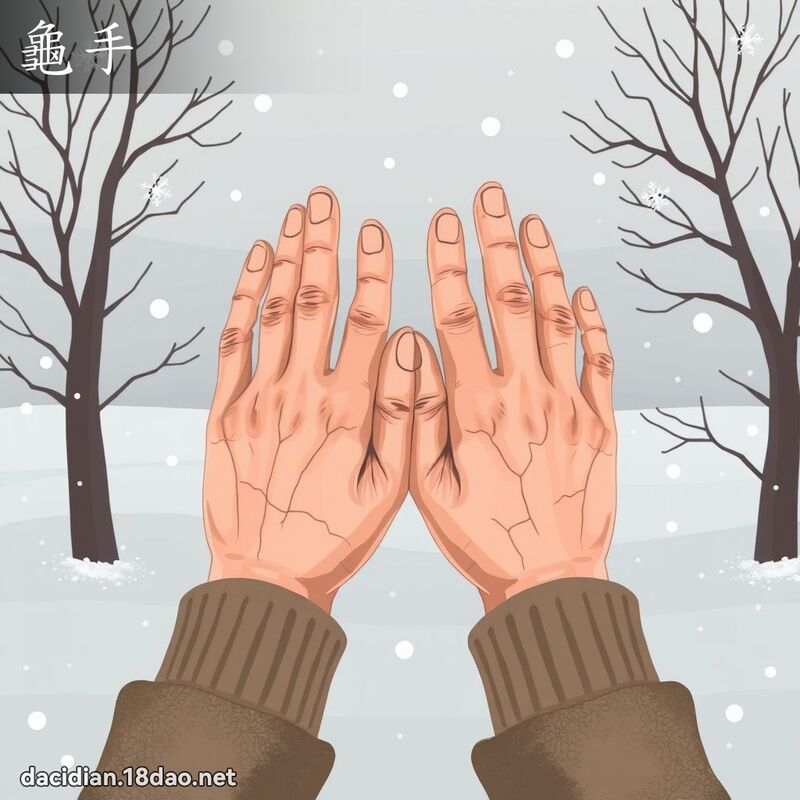 龜手 - 國語大辭典配圖
