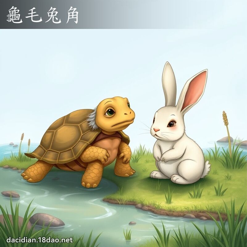 龜毛兔角 - 國語大辭典配圖
