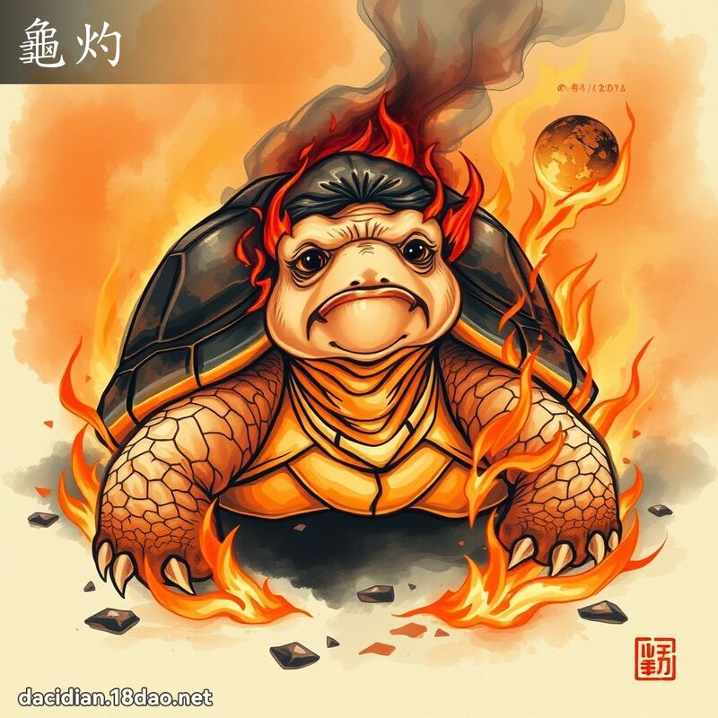龟灼 - 国语大辞典配图