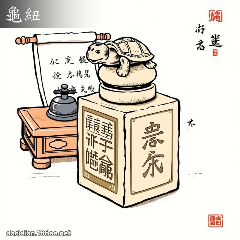龜紐 - 國語大辭典配圖