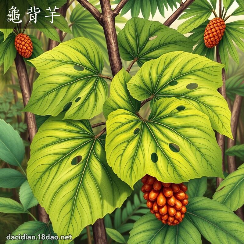 龜背芋 - 國語大辭典配圖