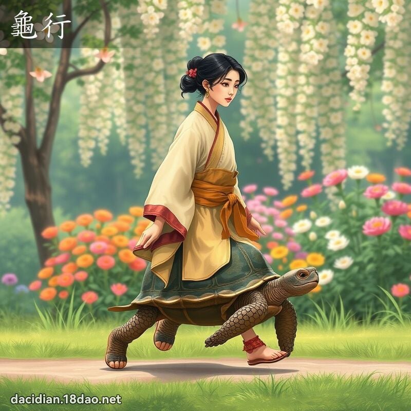 龜行 - 國語大辭典配圖