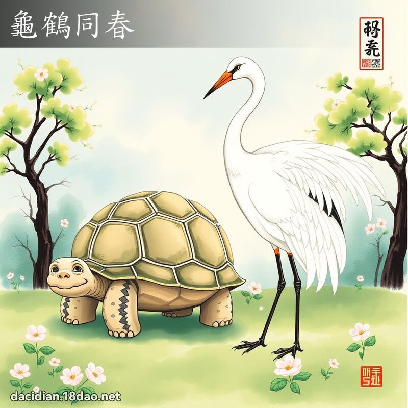 龜鶴同春 - 國語大辭典配圖