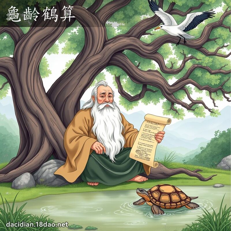 龜齡鶴算 - 國語大辭典配圖