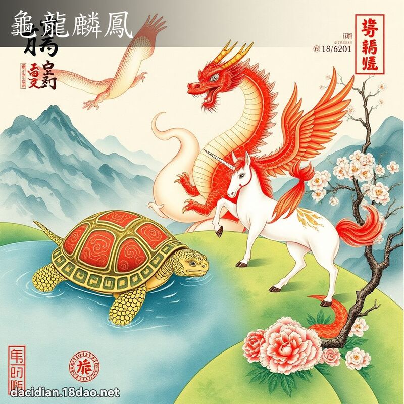龜龍麟鳳 - 國語大辭典配圖