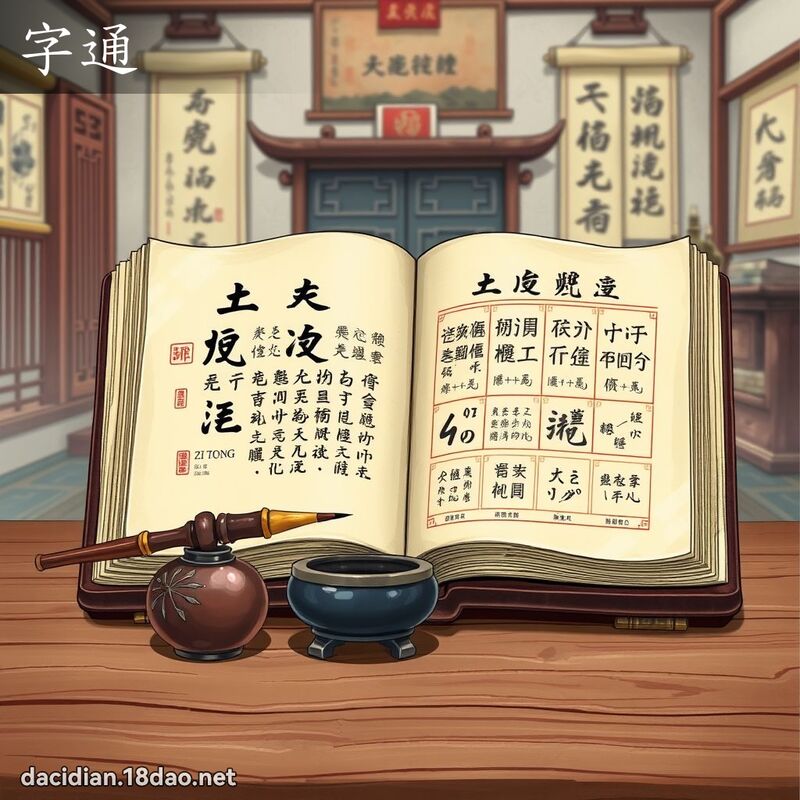 詞語:字通(注音:ㄗˋ ㄊㄨㄥ) | 《國語大辭典》📘