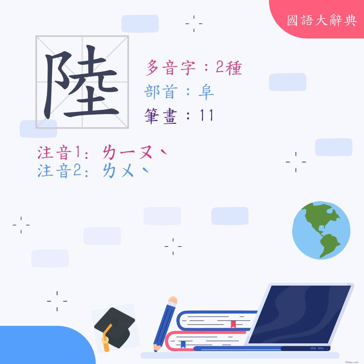 漢字: 陸 (多音字)