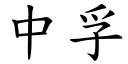 中孚 (楷體矢量字庫)