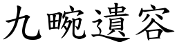 九畹遗容 (楷体矢量字库)