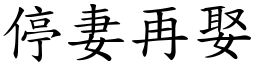 停妻再娶 (楷体矢量字库)