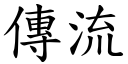 传流 (楷体矢量字库)