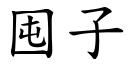 囤子 (楷體矢量字庫)