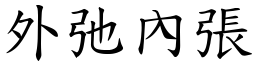 外弛內張 (楷體矢量字庫)